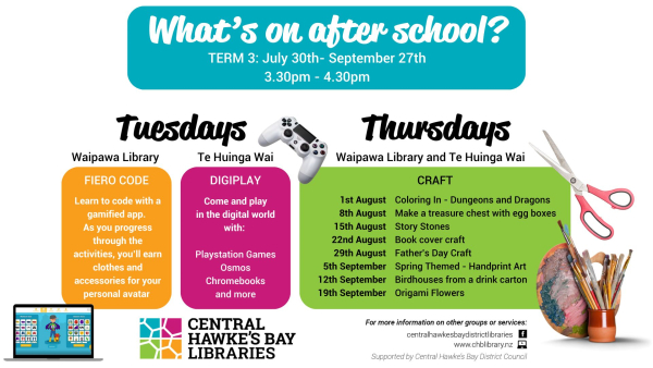 Whats on after School Term 3 2