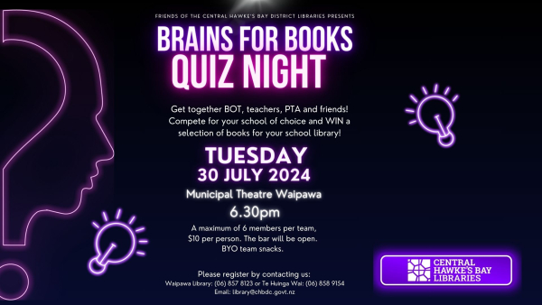 Brains for Books Quiz Night